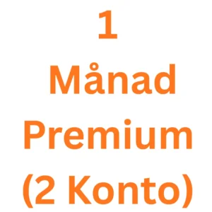 1 month Premium (2 accounts)