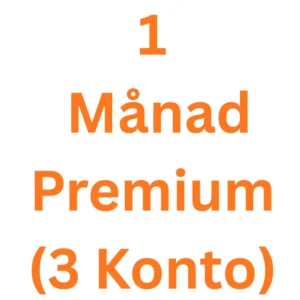1 month  Premium (3 accounts)