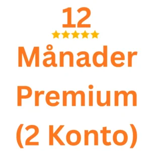12 months Premium (2 accounts)