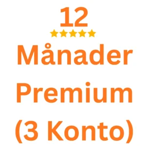12 months Premium (3 accounts)
