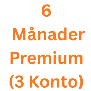 6 months Premium (3 accounts)