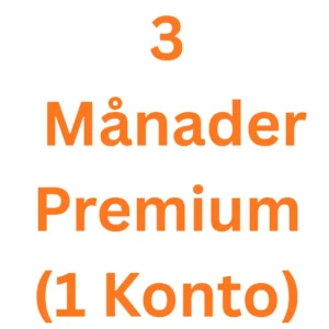 3 months Premium (1 account)
