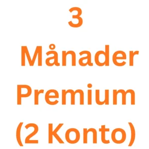 3 Months Premium (2 accounts)